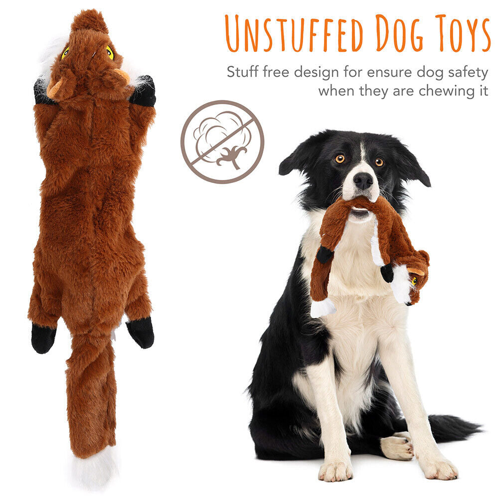 Dog Squeaky Toys 5 Pack Pet Toys Dog Toy No Stuffing Animals Plush Chew Durable