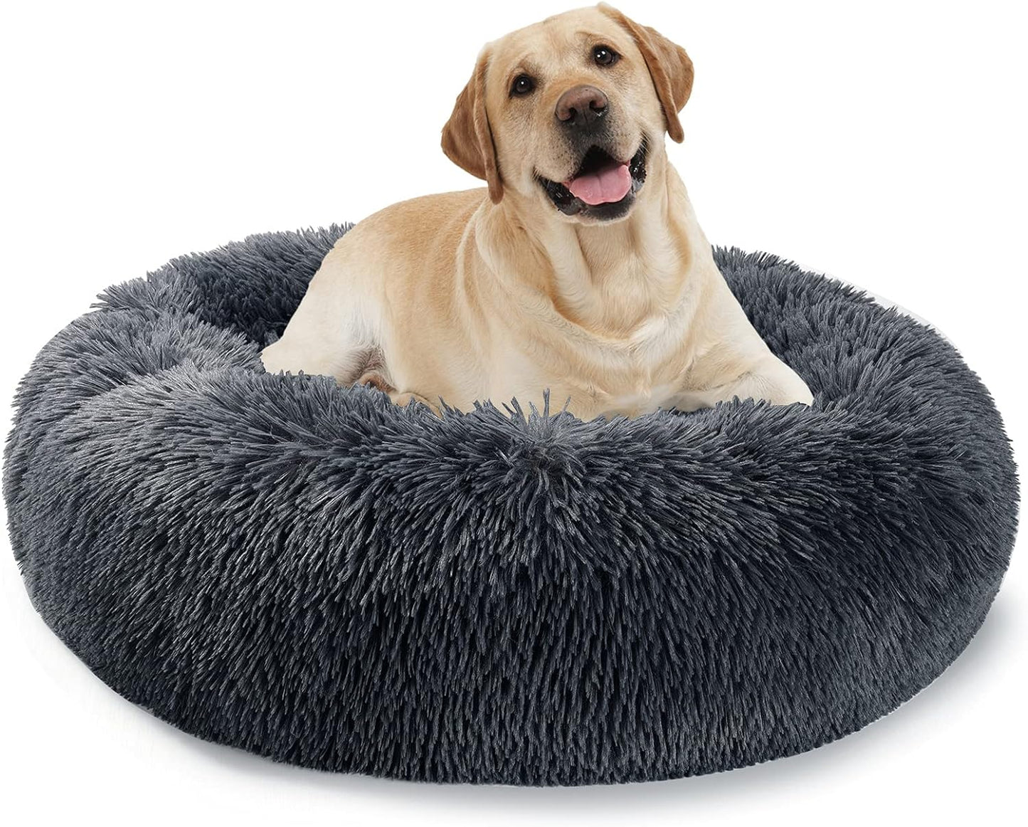 Dog Bed, Dog Beds for Medium Dogs, Small Outdoor Dog Beds, Washable Dog Bed and Cat Bed, Faux Fur Pet Bed, Anti-Slip Dog Bed Cat Bed (X-Large 32’’X32’’)