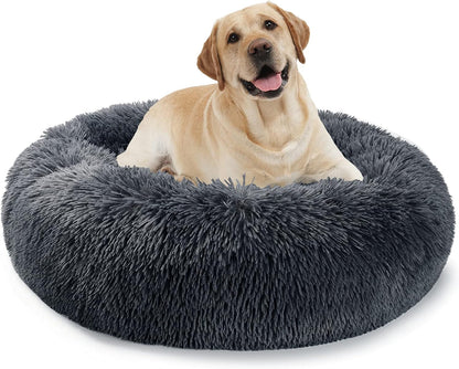 Dog Bed, Dog Beds for Medium Dogs, Small Outdoor Dog Beds, Washable Dog Bed and Cat Bed, Faux Fur Pet Bed, Anti-Slip Dog Bed Cat Bed (X-Large 32’’X32’’)